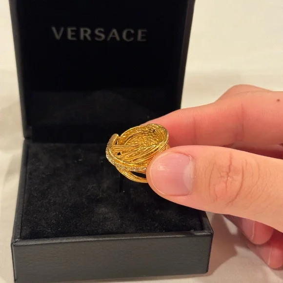 Versace gold ring
